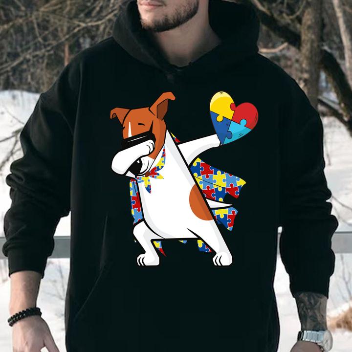 Cute Dabbing Jack Russell Dog Autism Awareness Gifts t-shirt hoodie