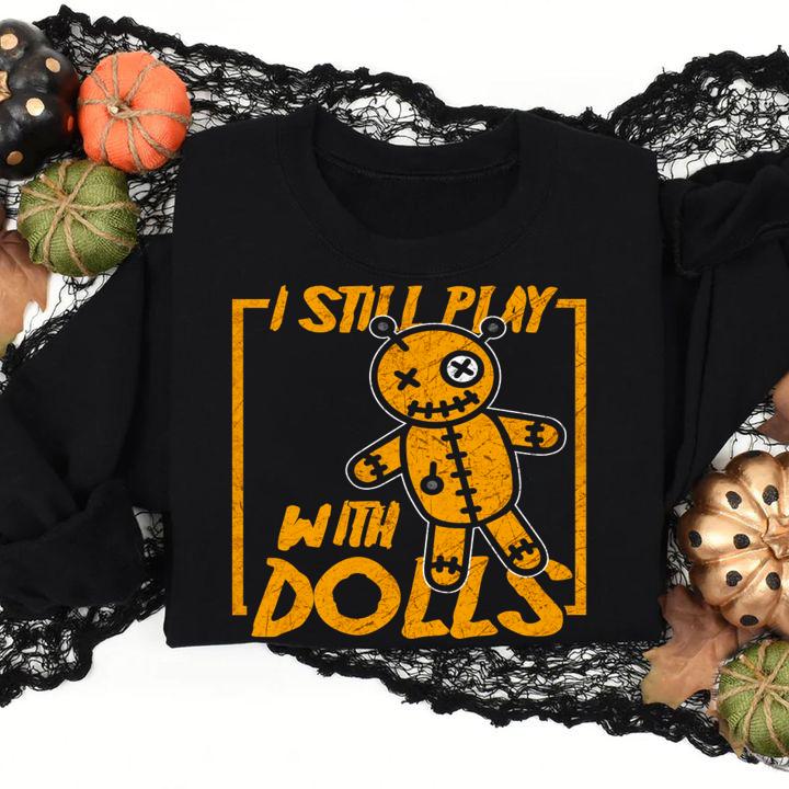 Nice Halloween Voodoo Doll Costume Gift Scary Karma t-shirt sweatshirt