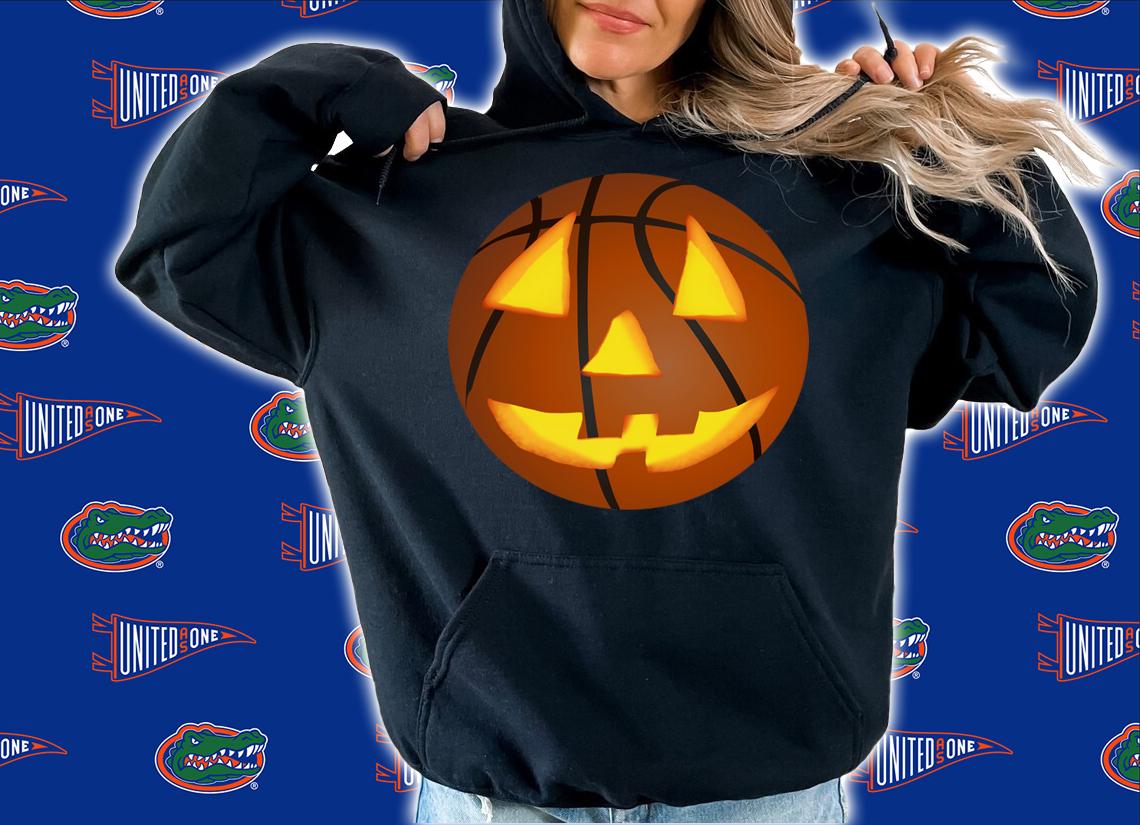Halloween Basketball Pumpkin Face Funny Jack-o'-lantern t-shirt hoodie
