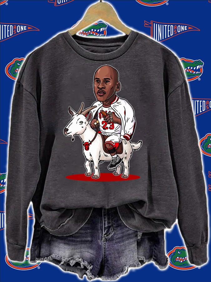 Michael Jordan Riding Goat t-shirt sweatshirt
