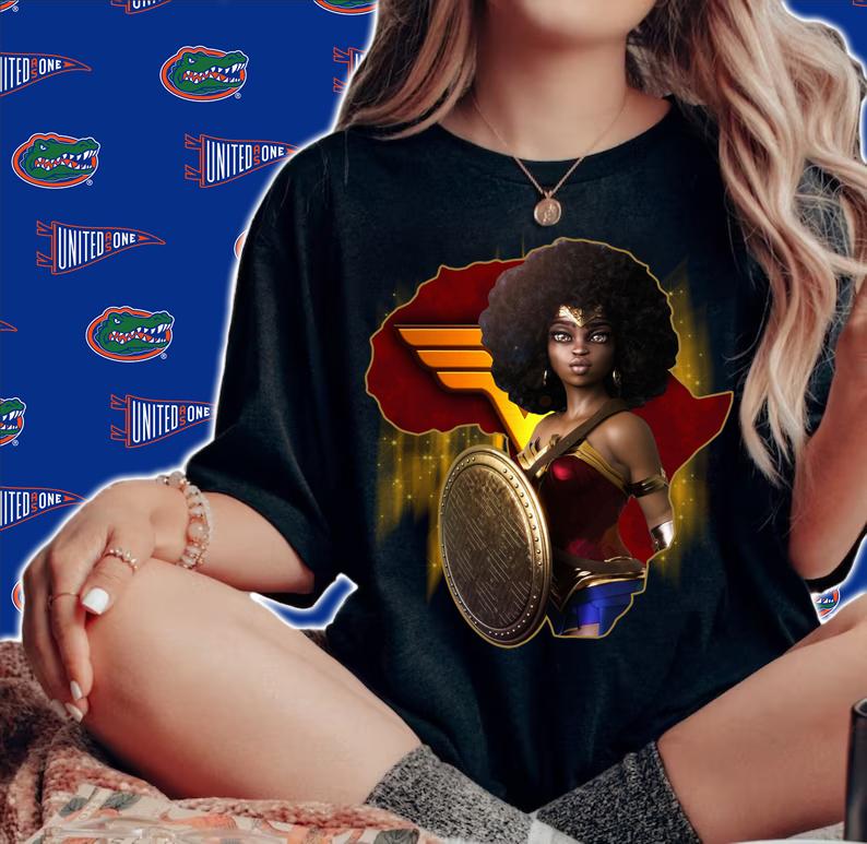 Black Girl Wonder Woman t-shirt woman shirt