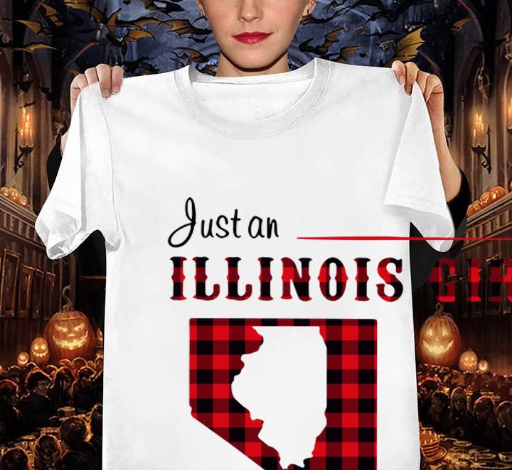 Just An Illinois Girl Living In A Nevada World Map t-shirt woman shirt