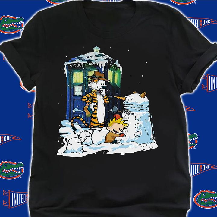 Doctor Calvin And Hobbes Mashup Doctor Who t-shirt shirt
