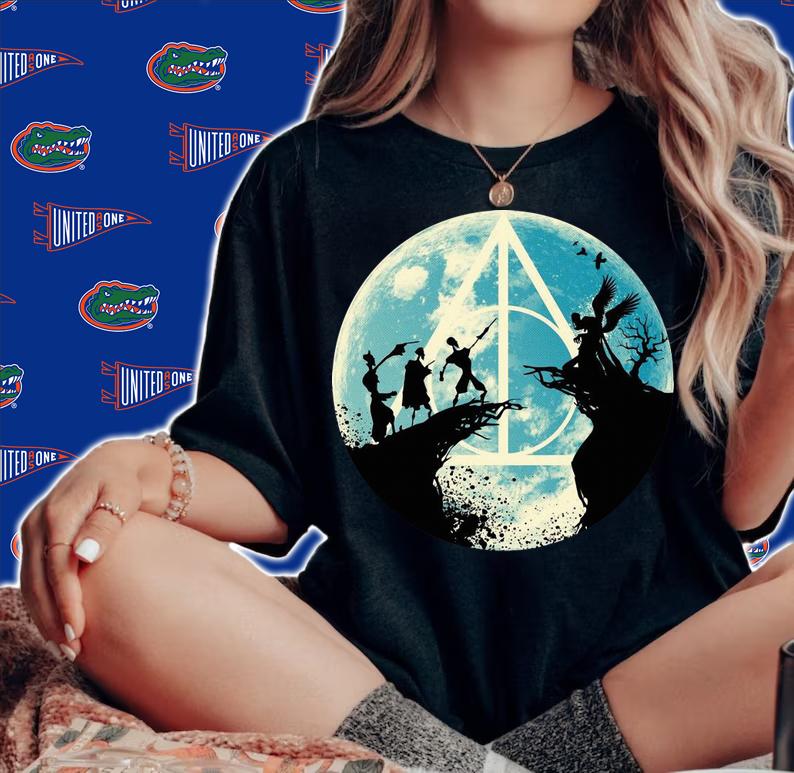 The Tale Of The Three Brothers Deathly Hallows Harry Potter t-shirt woman shirt
