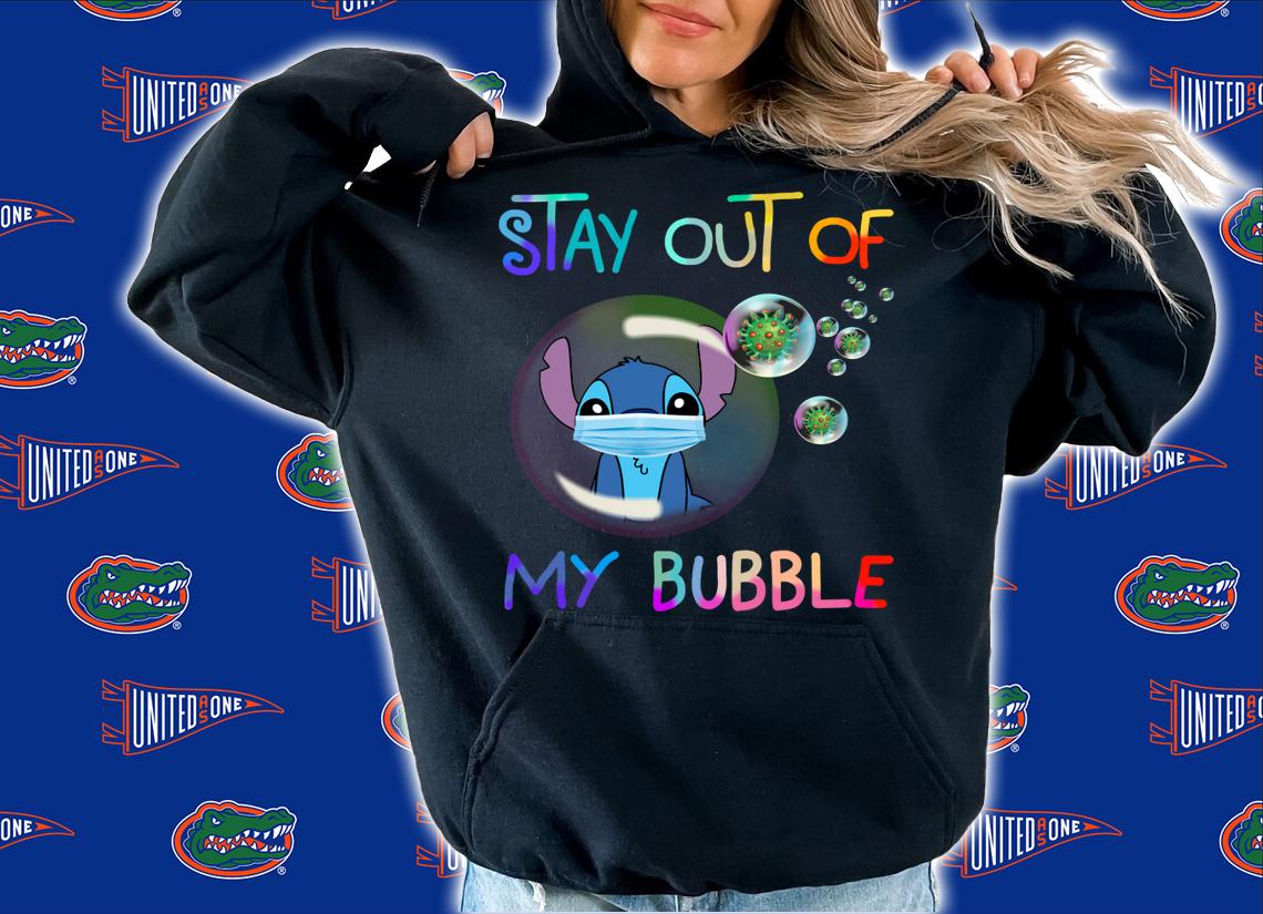 Stitch mask stay out of my bubble Coronavirus t-shirt hoodie