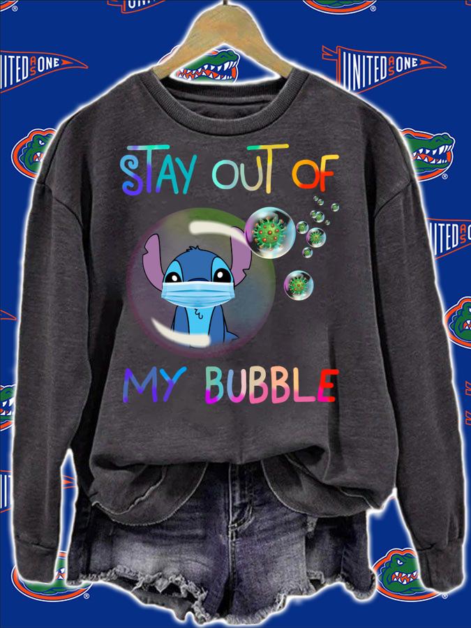 Stitch mask stay out of my bubble Coronavirus t-shirt sweatshirt