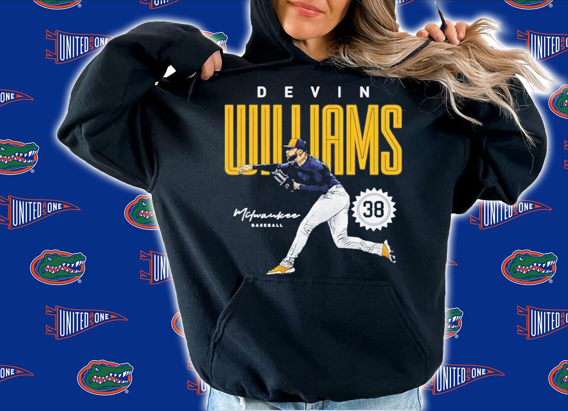Devin Williams Milwaukee card t-shirt hoodie