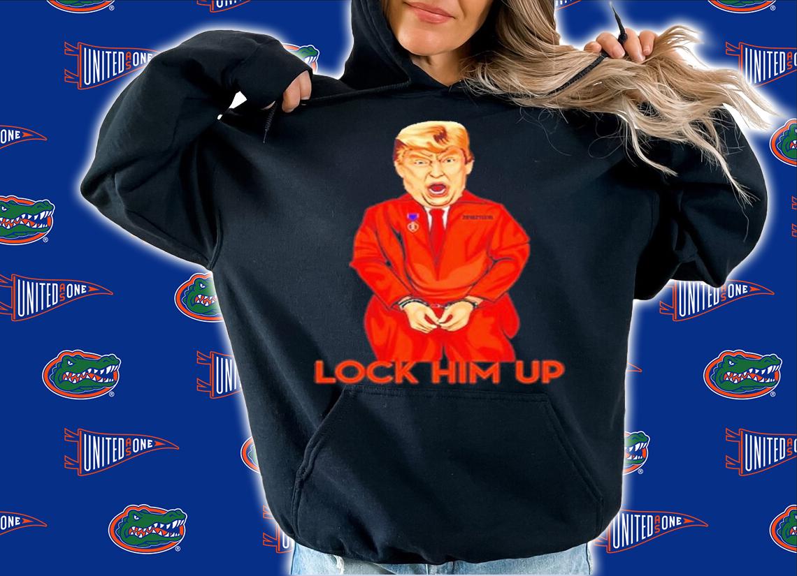 Donald Trump Lock Him Up Orange Jumpsuit Funny t-shirt hoodie
