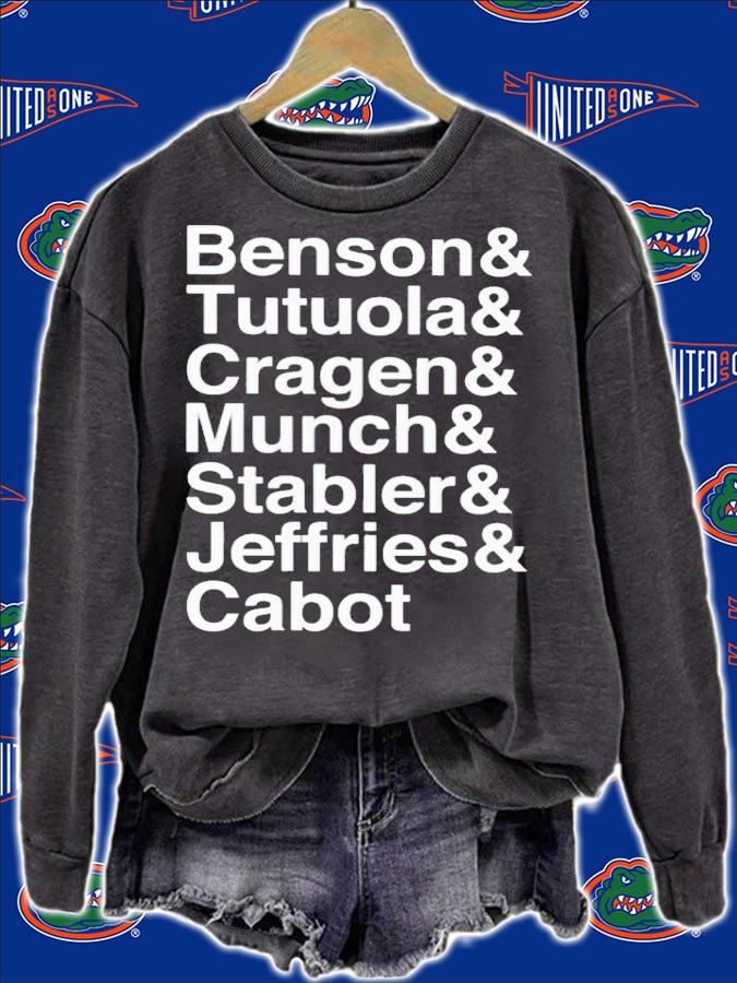 Benson & Tutuola & Cragen & Munch & Stabler & Jeffries & Cabot shirt t-shirt sweatshirt