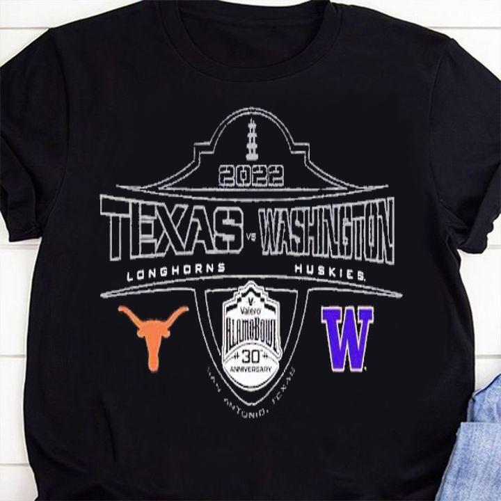 2022 Valero Alamo Bowl 2-Team Texas Longhorns and Washington Huskies shirt t-shirt shirt