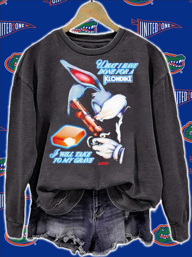 Bugs Bunny what i have done for a klondike i will take to my grave shirt t-shirt sweatshirt