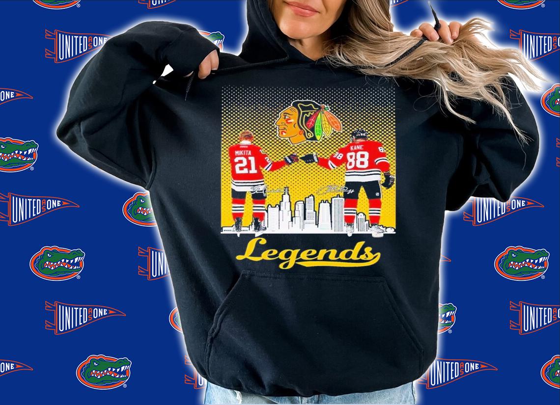 Chicago Blackhawks Stan Mikita Patrick Kane Legends signatures shirt t-shirt hoodie