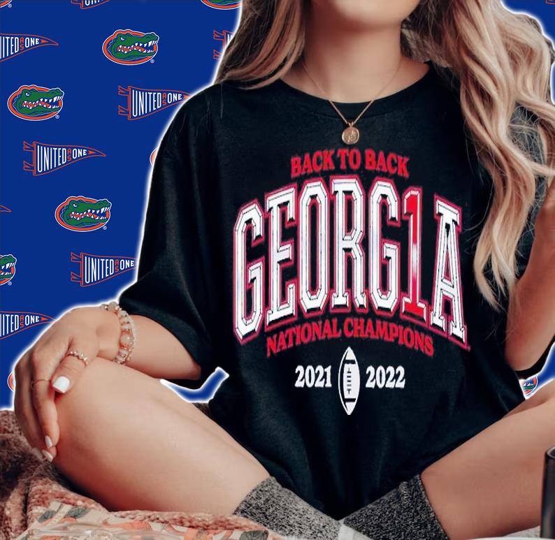 Georgia Bulldogs 2022 Football National Champions Back to Back shirt t-shirt woman shirt