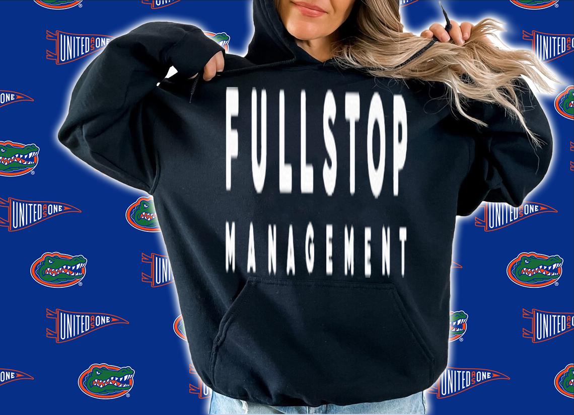 Harry wearing full stop management shirt t-shirt hoodie