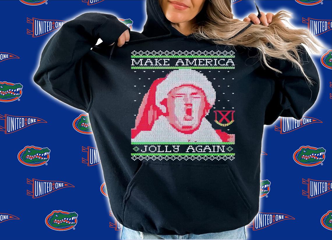 Make America Jolly Again Tacky Christmas shirt t-shirt hoodie