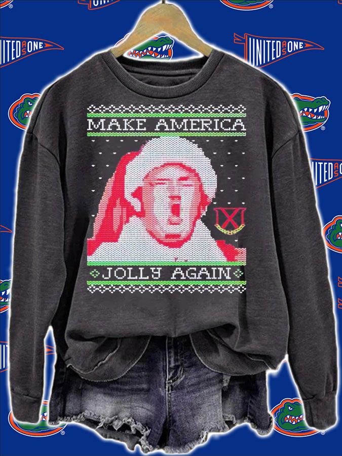 Make America Jolly Again Tacky Christmas shirt t-shirt sweatshirt