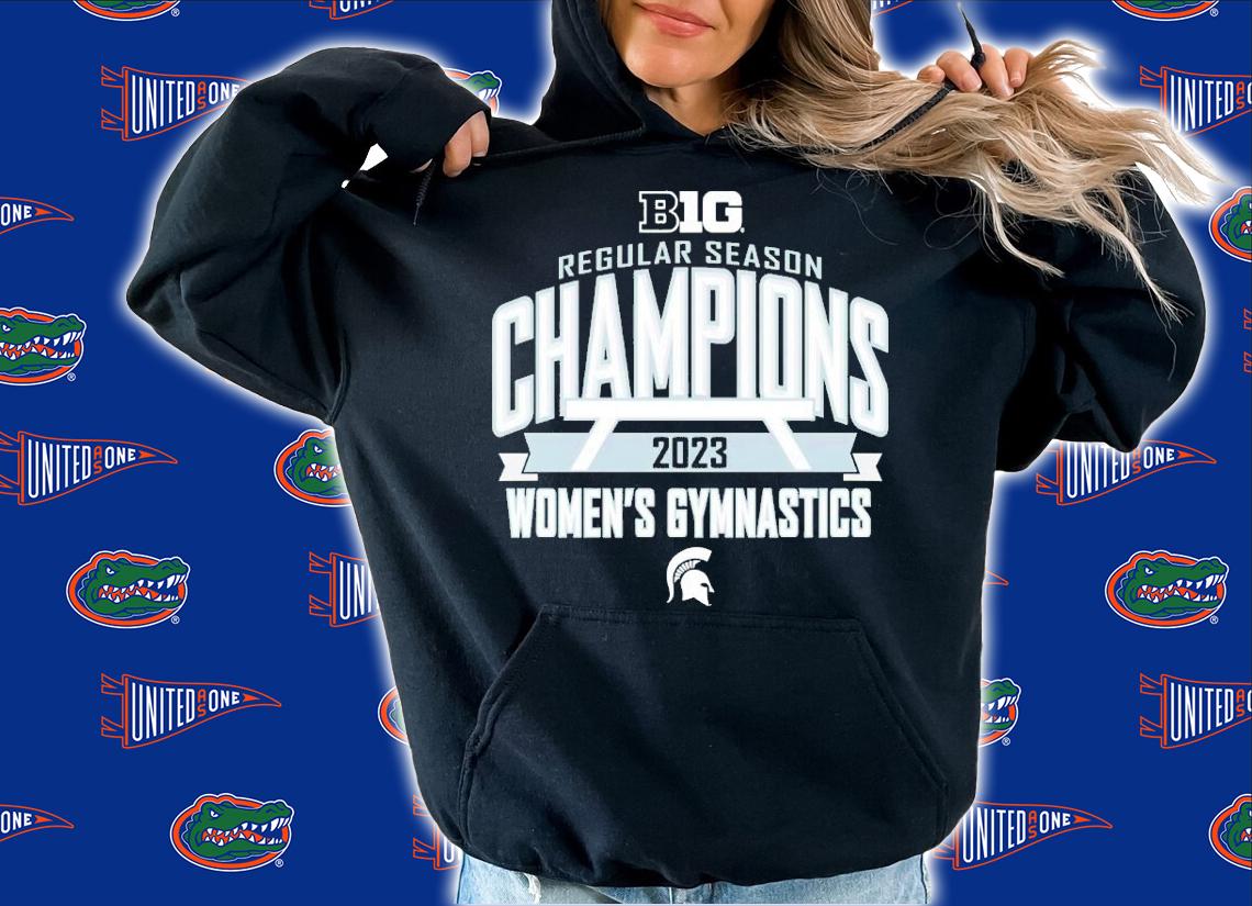 Michigan State Spartans 2023 Big Ten Women's Gymnastics Regular Season Champions shirt t-shirt hoodie