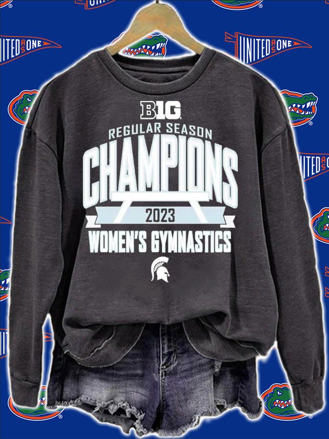 Michigan State Spartans 2023 Big Ten Women's Gymnastics Regular Season Champions shirt t-shirt sweatshirt