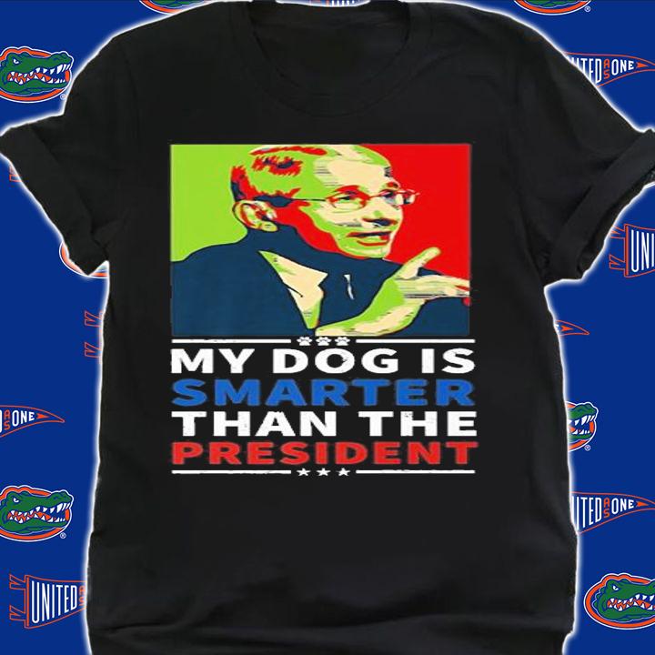 My Dog Is Smarter Than The President USA Conservative Christmas Funny Biden T-Shirt t-shirt