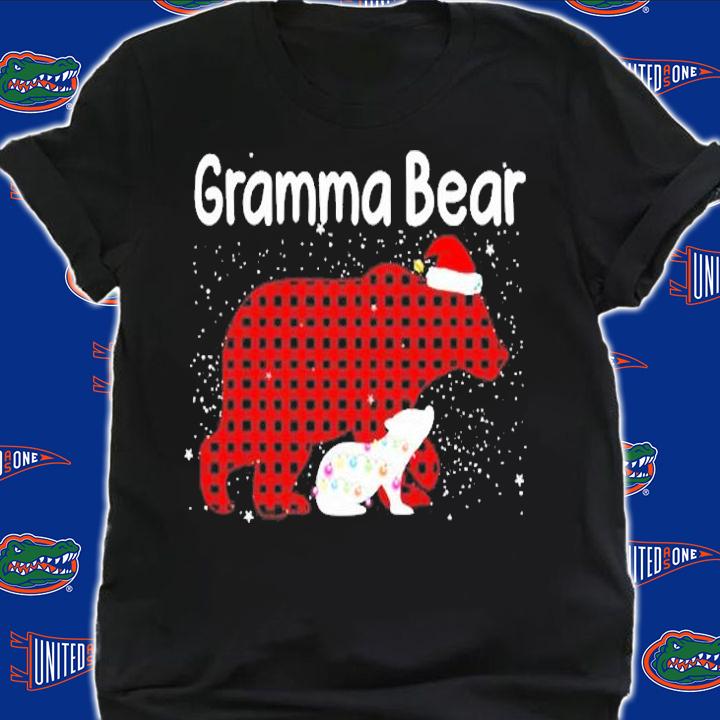 Gramma Bear Red Buffalo Plaid Gramma Bear Pajama T-Shirt T-Shirt t-shirt
