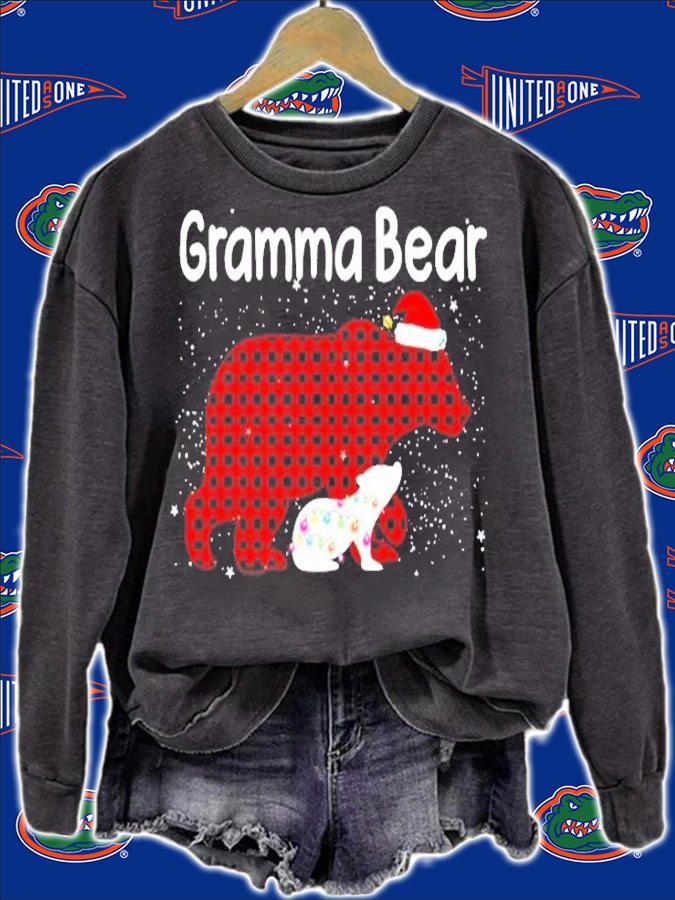Gramma Bear Red Buffalo Plaid Gramma Bear Pajama T-Shirt T-Shirt t-shirt