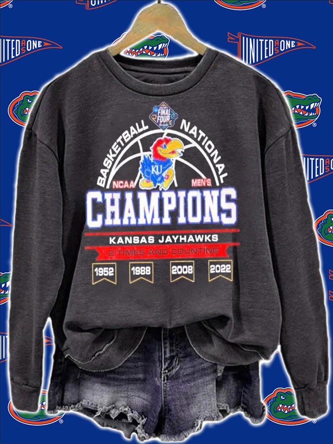 Kansas Jayhawks NCAA Men's Basketball National Champions 2 Times And Counting 2022 Shirt t-shirt sweatshirt