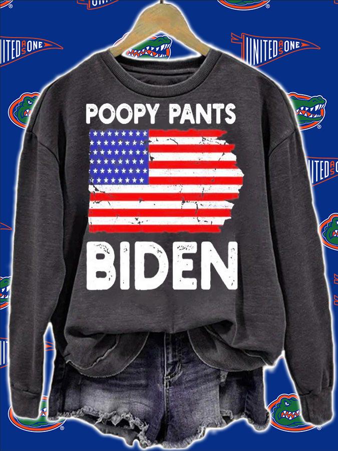 Funny Poopy Pants Biden America T-Shirt t-shirt sweatshirt