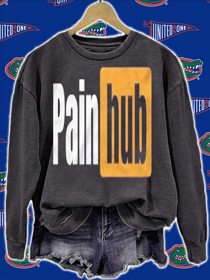 Pain Hub Logo  A Funny Painhub Parody Shirt sweatshirt