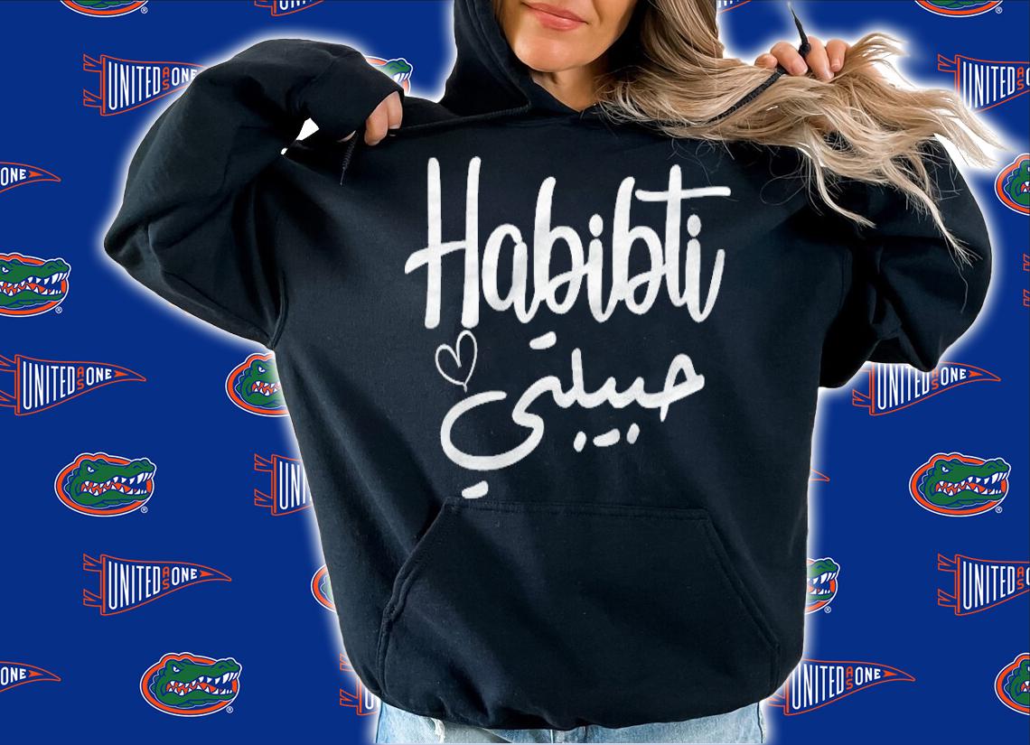 Habibti Arabic Perfect Muslim Honeymoon Valentines Day Love T-shirt hoodie