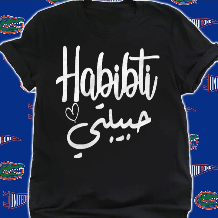 Habibti Arabic Perfect Muslim Honeymoon Valentines Day Love T-shirt shirt
