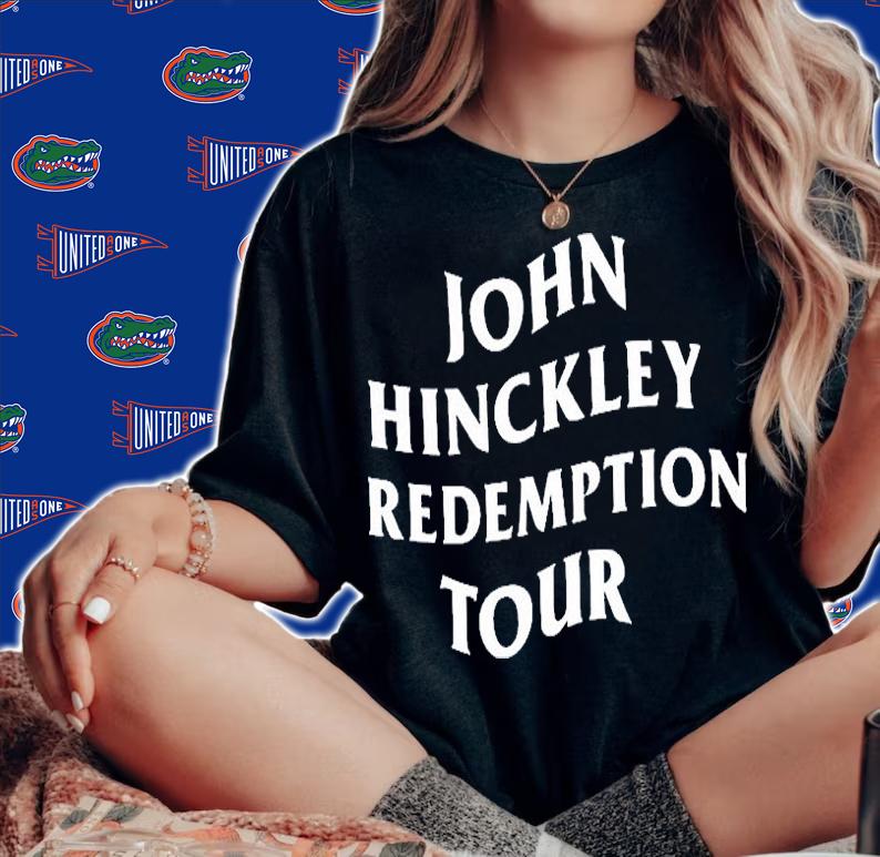 John Hinckley Jr. Redemption Tour 2022 T-Shirt woman shirt