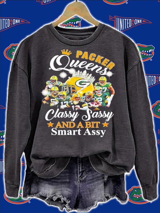 Green Bay Packers Queens Classy Sassy And A Bit Smart Assy Shirt