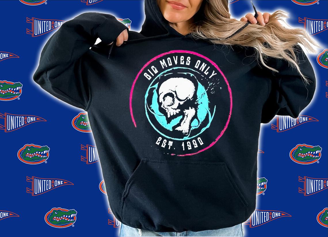 Big moves only est 1990 Skull T-shirt hoodie