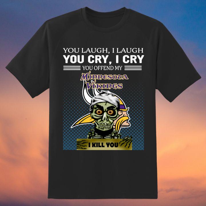 Hot Jeff Dunham Achmed You Laugh I Laugh You Offend My Minnesota Vikings Shirt