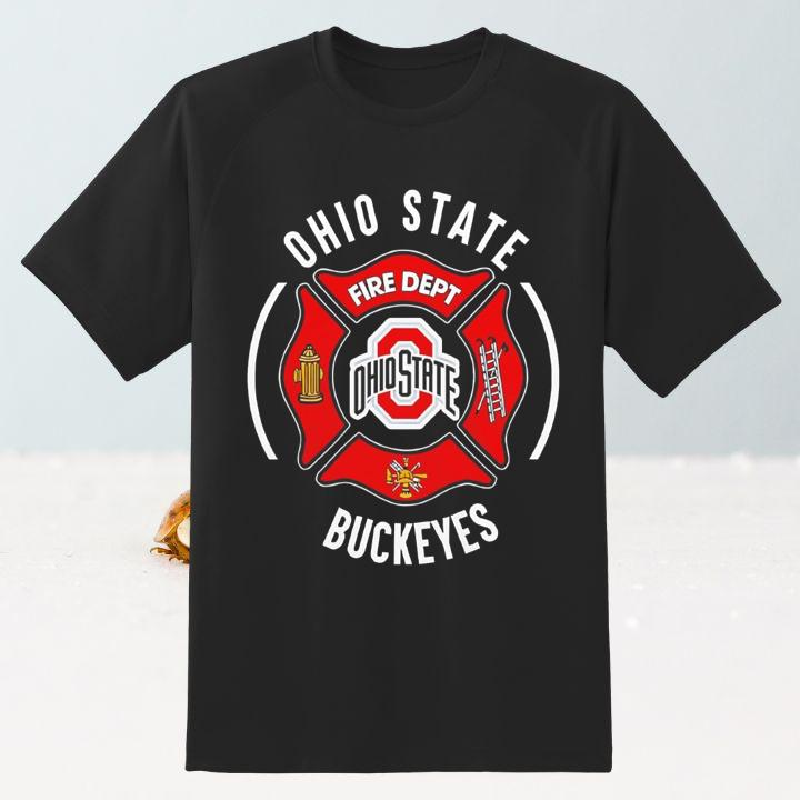 Premium Ohio State Buckeyes Firefighter Logo T-Shirt