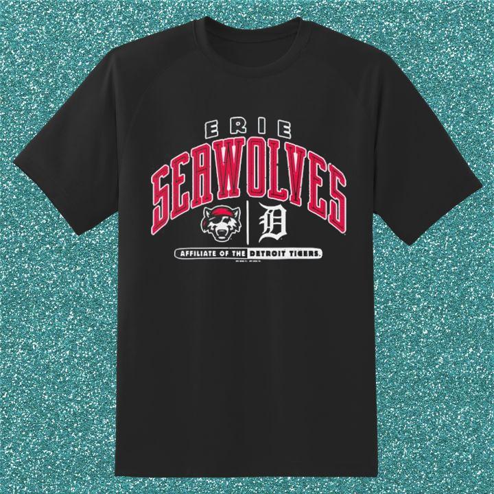 Erie Seawolves Affiliate Of The Detroit Tigers MLB Baseball T-Shirt