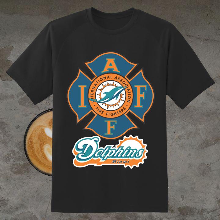 Miami Dolphins International Association Fire Fighters T-Shirt