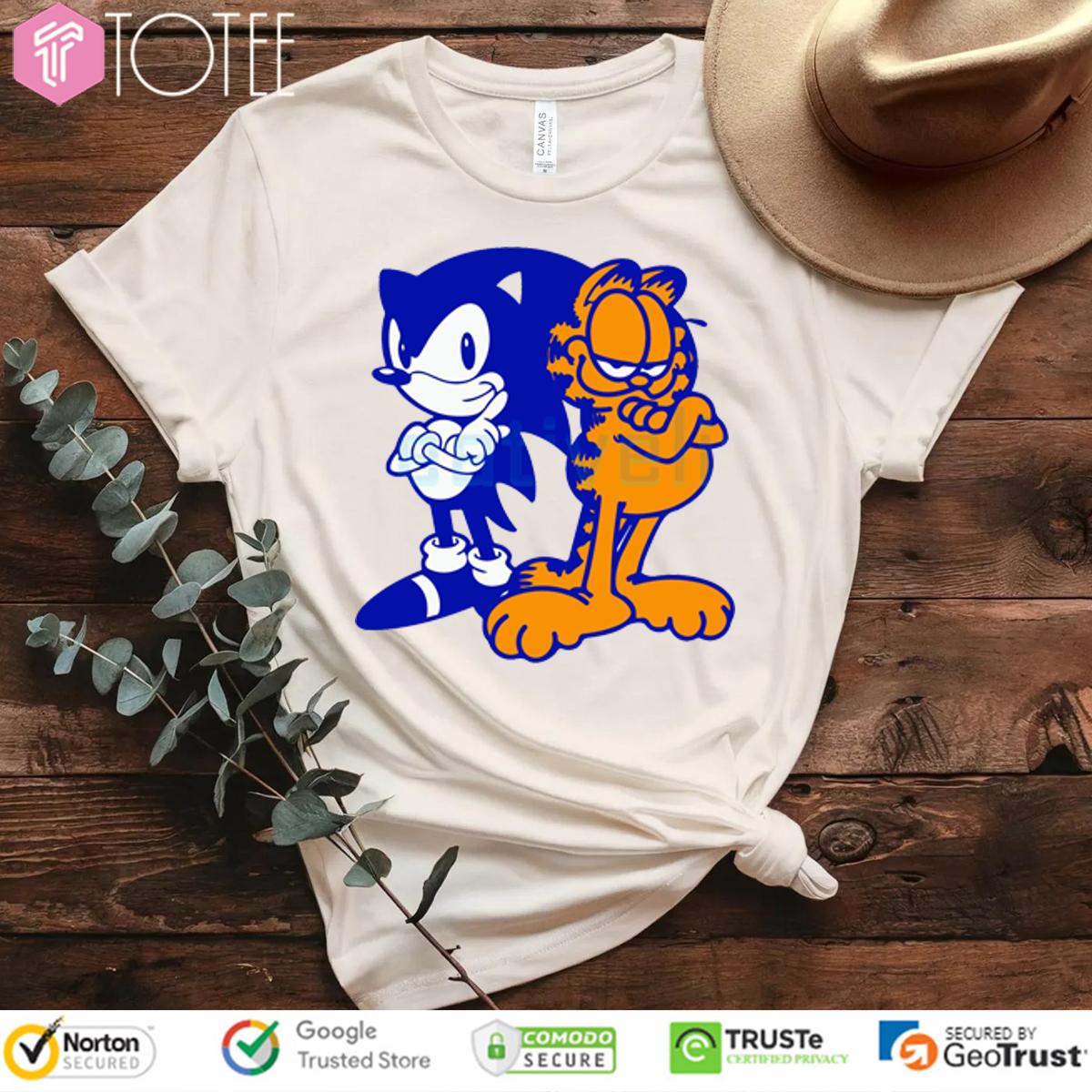 Sonfield Parody Sonic X Garfield T-Shirt