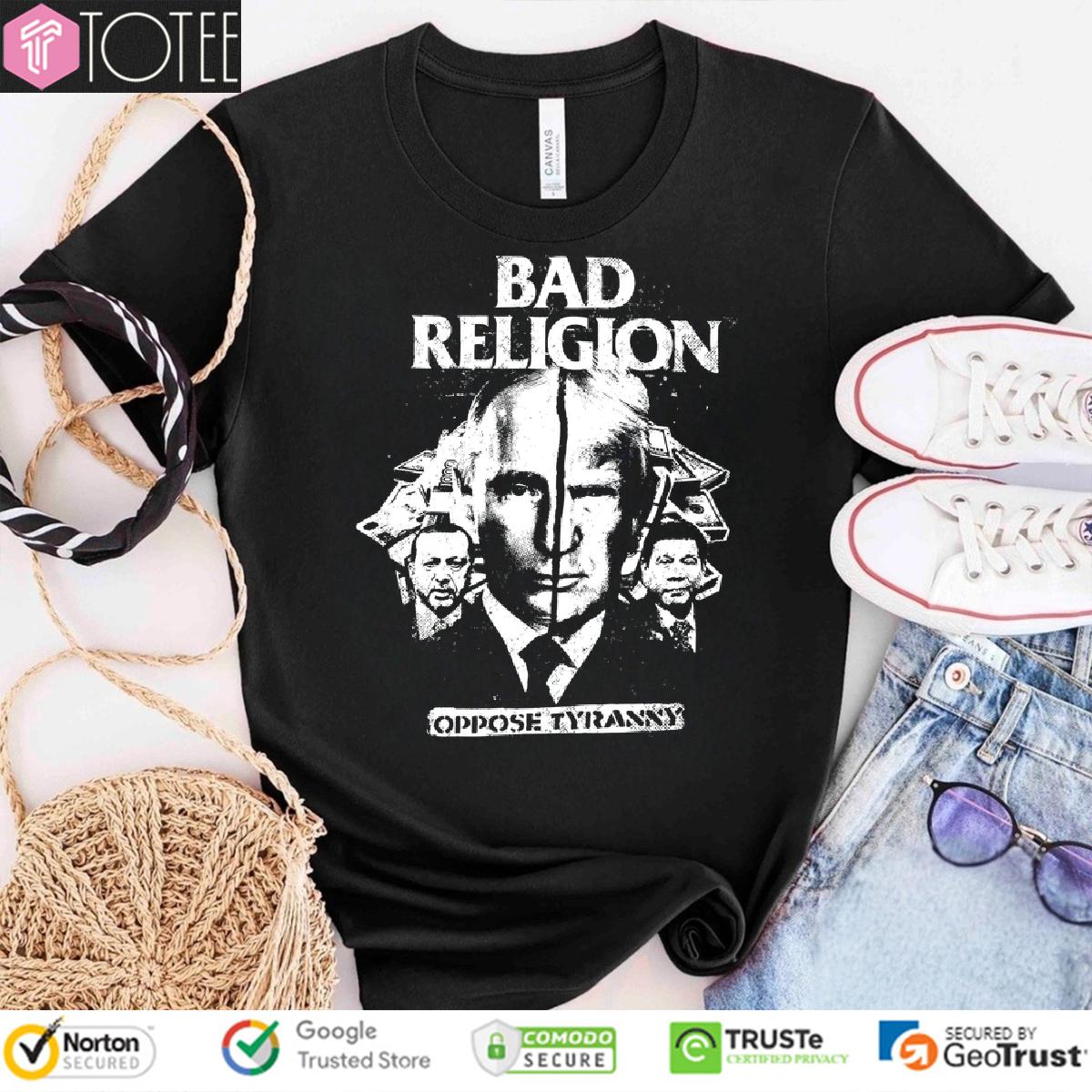 Donald Trump & Putin Bad Religion Oppose Tyranny Political T-Shirt