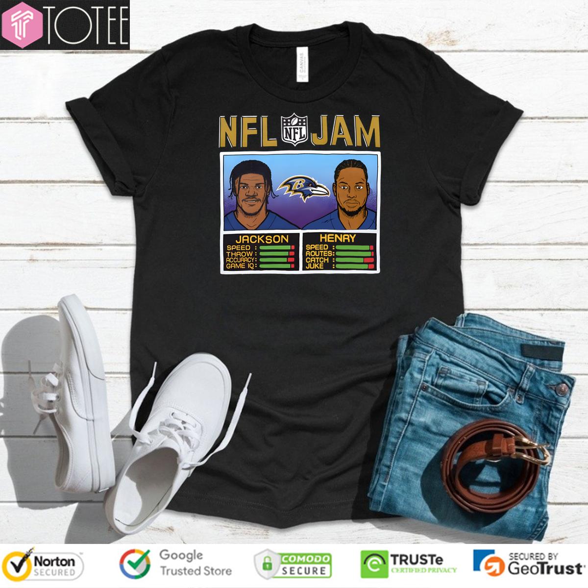 Lamar Jackson Derrick Henry Baltimore Ravens Nfl Jam Shirt