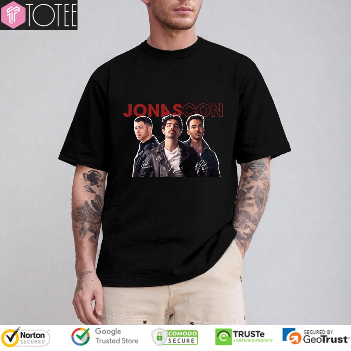 Jonascon Jonas Brothers Signatures T-Shirt