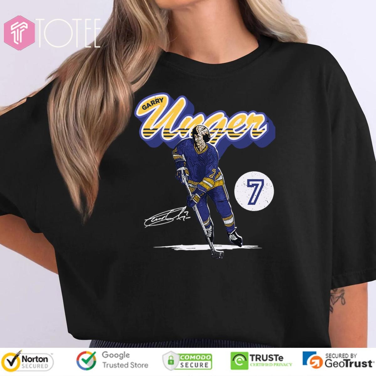 St. Louis Blues Garry Unger Signature T-shirt