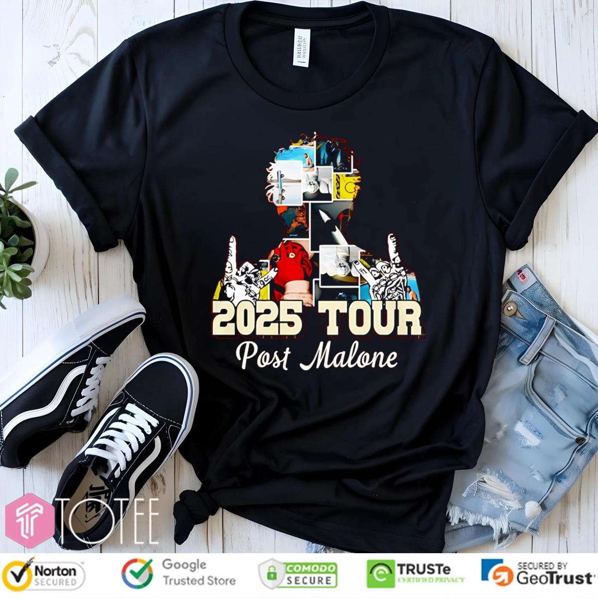 Post Malone The Big Ass Stadium 2025 Tour Art T-shirt