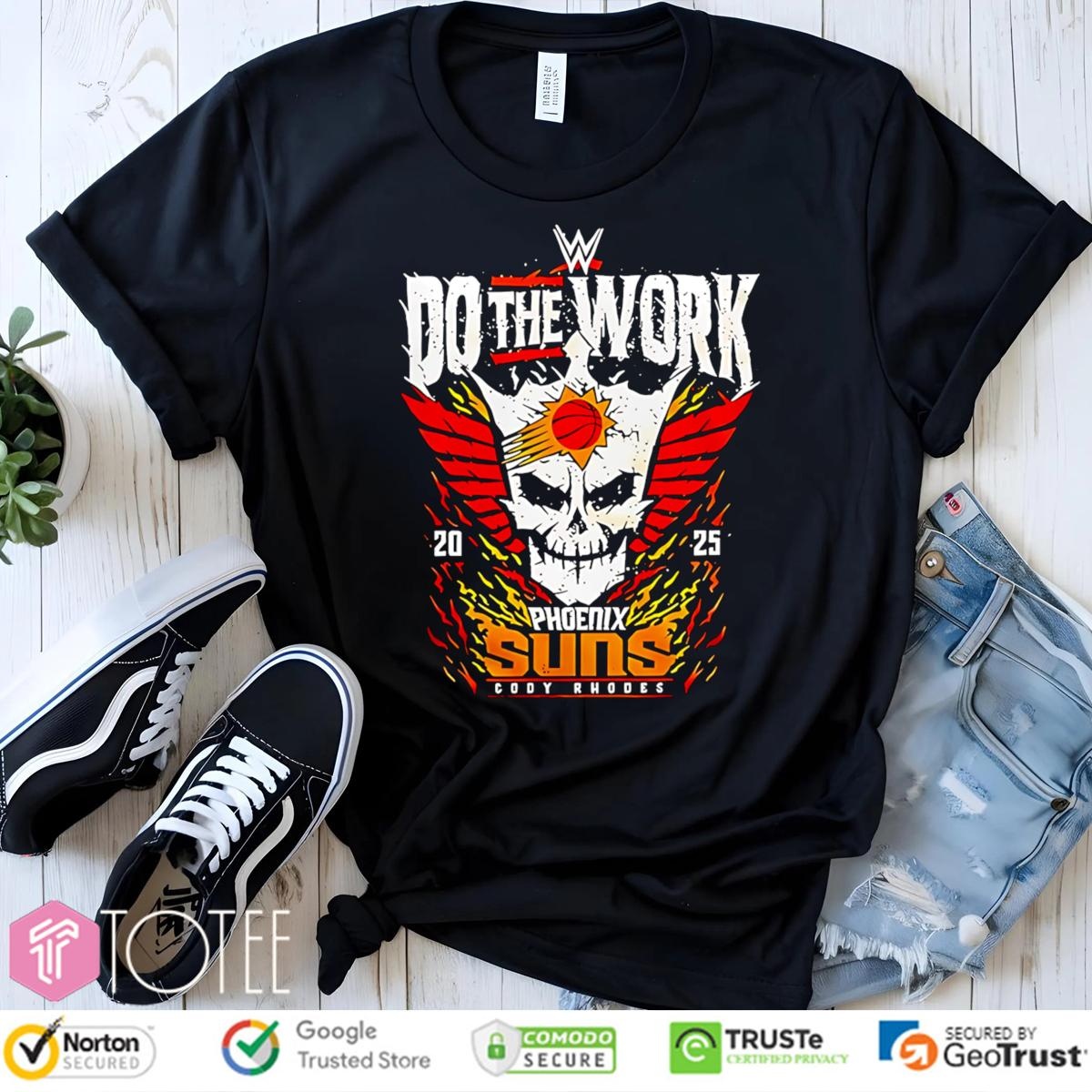 Phoenix Suns Rhea Ripley Do The Work 2025 Wwe T-shirt