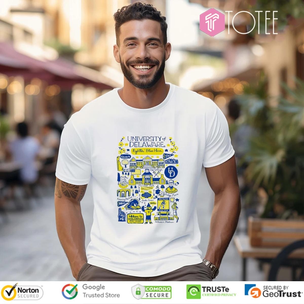 University Of Delaware Art Illustration T-shirt