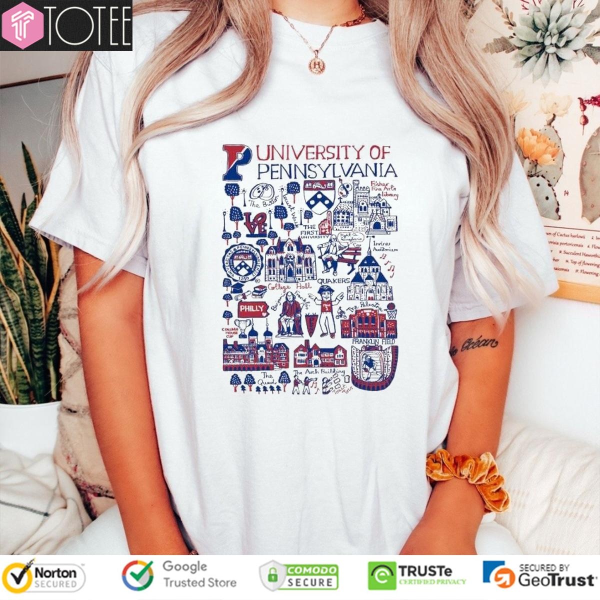 University Of Pennsylvania Art Illustration T-shirt