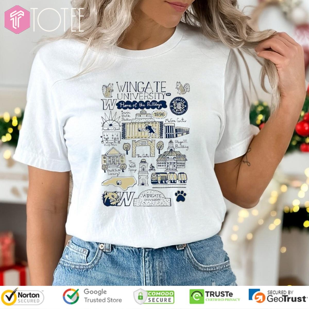 Wingate University Art Illustration T-shirt